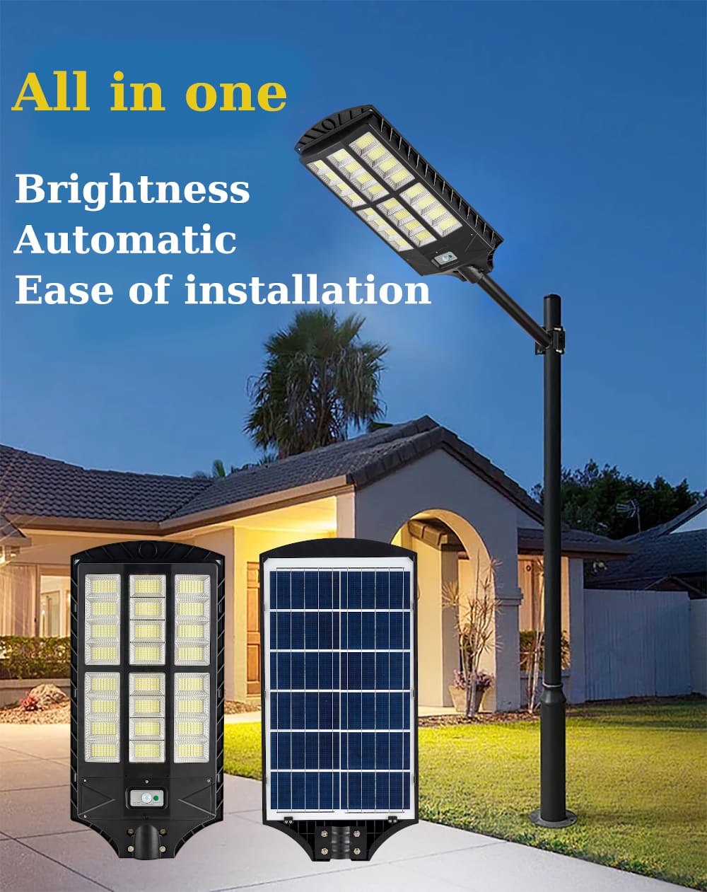 1200W Solar-Powered Street Light with Radar Sensor