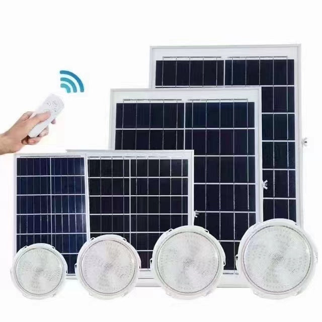 100W Solar-Powered Ceiling Light with Panel