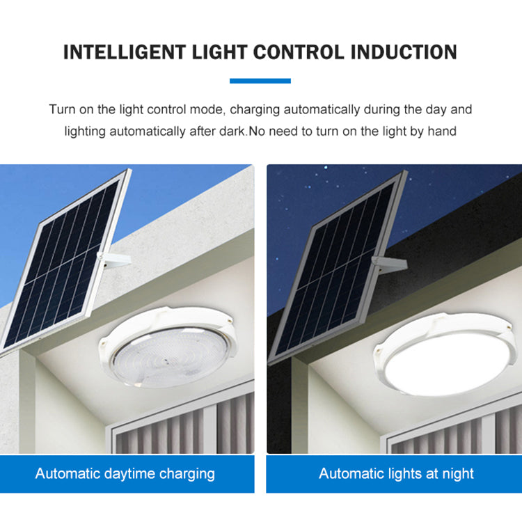 100W Solar-Powered Ceiling Light with Panel